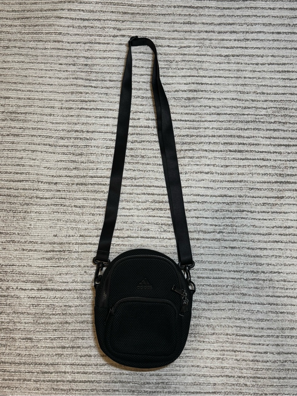 Adidas Mini Crossbody Bag Black Mesh